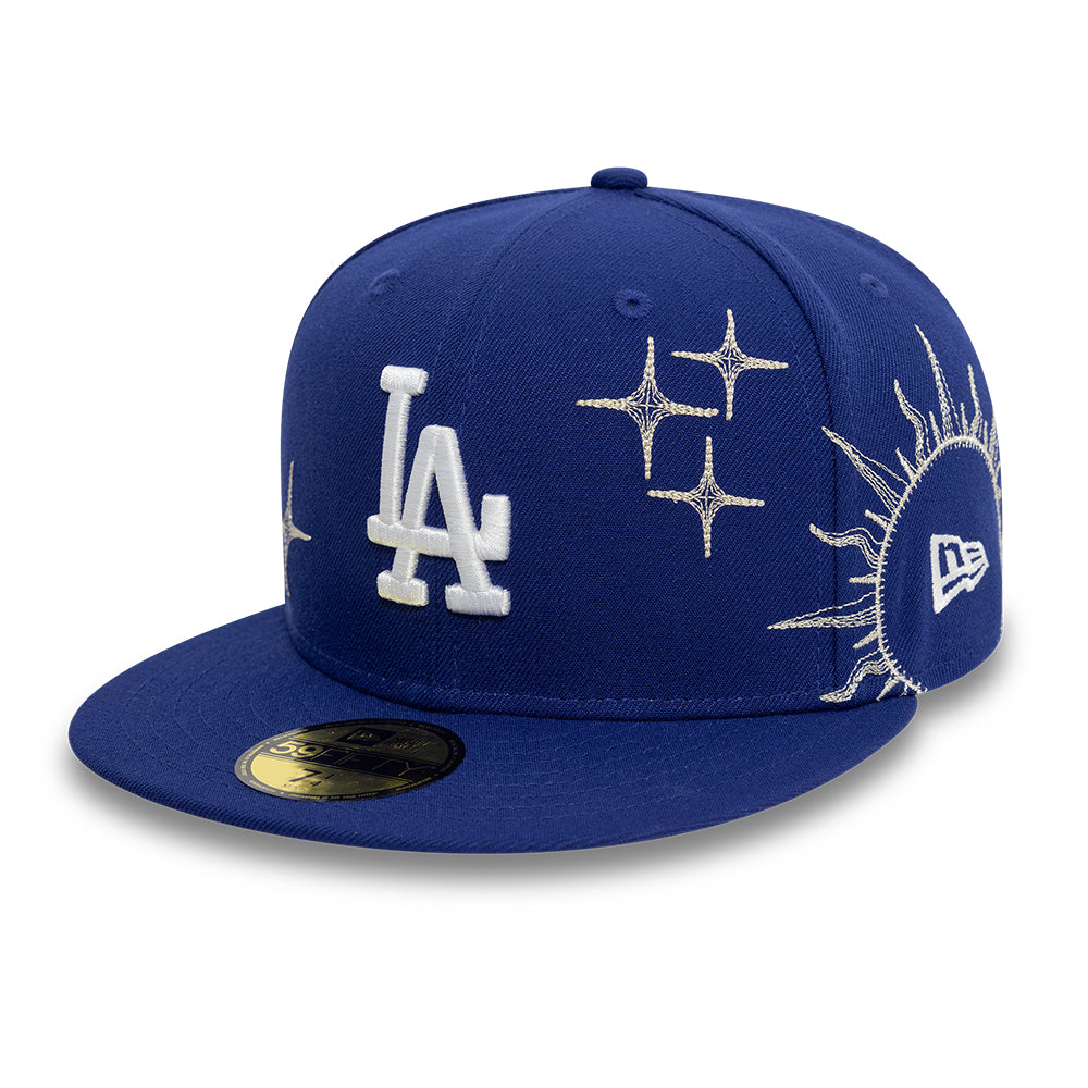 Los Angeles Dodgers Zodiac 59Fifty Fitted MLB Vintage Snapback Baseball Cap Adjustable Streetwear Hat MLB Snapback Snapback Adjustable Vintage Streetwear Cap