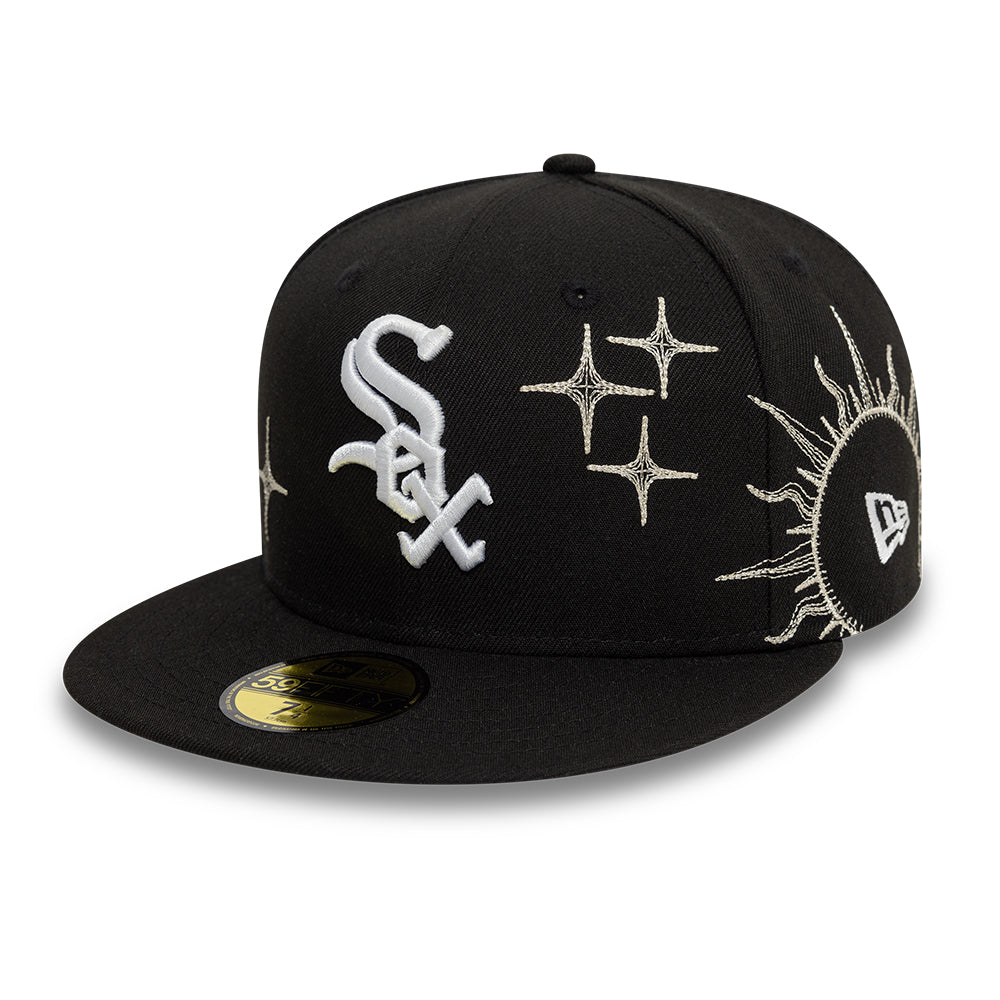 Chicago White Sox Zodiac 59Fifty Fitted MLB Vintage Snapback Baseball Cap Adjustable Streetwear Hat MLB Snapback Snapback Adjustable Vintage Streetwear Cap