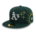 Oakland Athletics Zodiac 59Fifty Fitted MLB Vintage Snapback Baseball Cap Adjustable Streetwear Hat MLB Snapback Snapback Adjustable Vintage Streetwear Cap