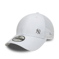 New York Yankees Flawless 9Forty Trucker Snapback White MLB Vintage Snapback Baseball Cap Adjustable Streetwear Hat MLB Snapback Snapback Adjustable Vintage Streetwear Cap
