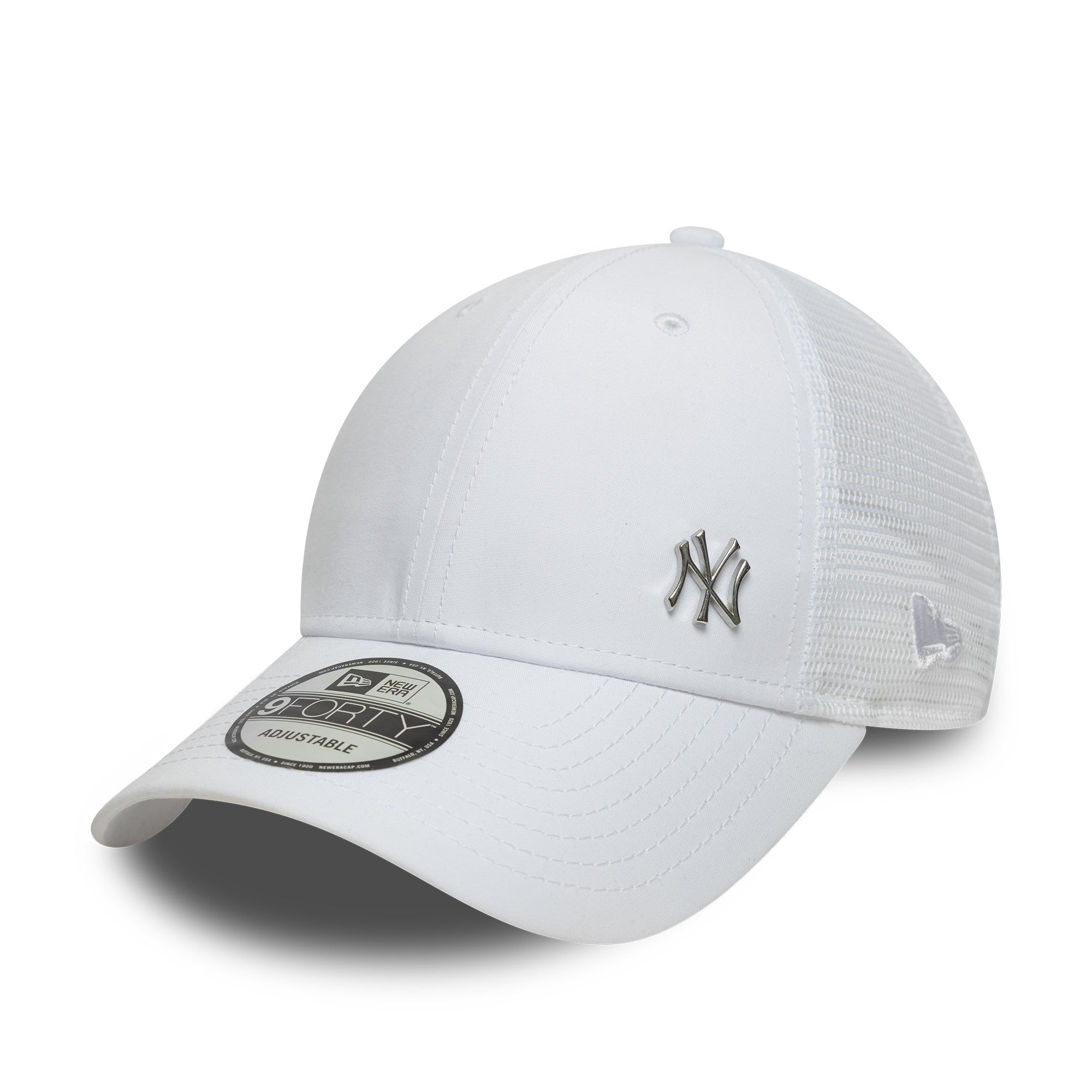 New York Yankees Flawless 9Forty Trucker Snapback White MLB Vintage Snapback Baseball Cap Adjustable Streetwear Hat MLB Snapback Snapback Adjustable Vintage Streetwear Cap