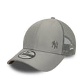 New York Yankees Flawless 9Forty Trucker Grey MLB Vintage Snapback Baseball Cap Adjustable Streetwear Hat MLB Snapback Snapback Adjustable Vintage Streetwear Cap