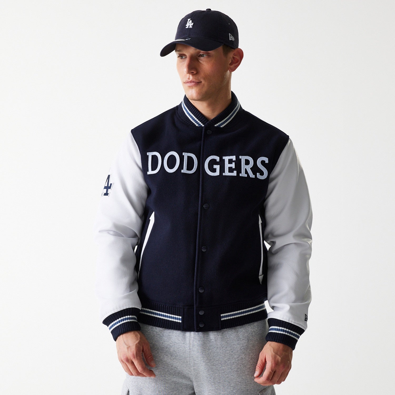 Los Angeles Dodgers Wordmark Varsity Jacket MLB Vintage Snapback Baseball Cap Adjustable Streetwear Hat MLB Snapback Snapback Adjustable Vintage Streetwear Cap