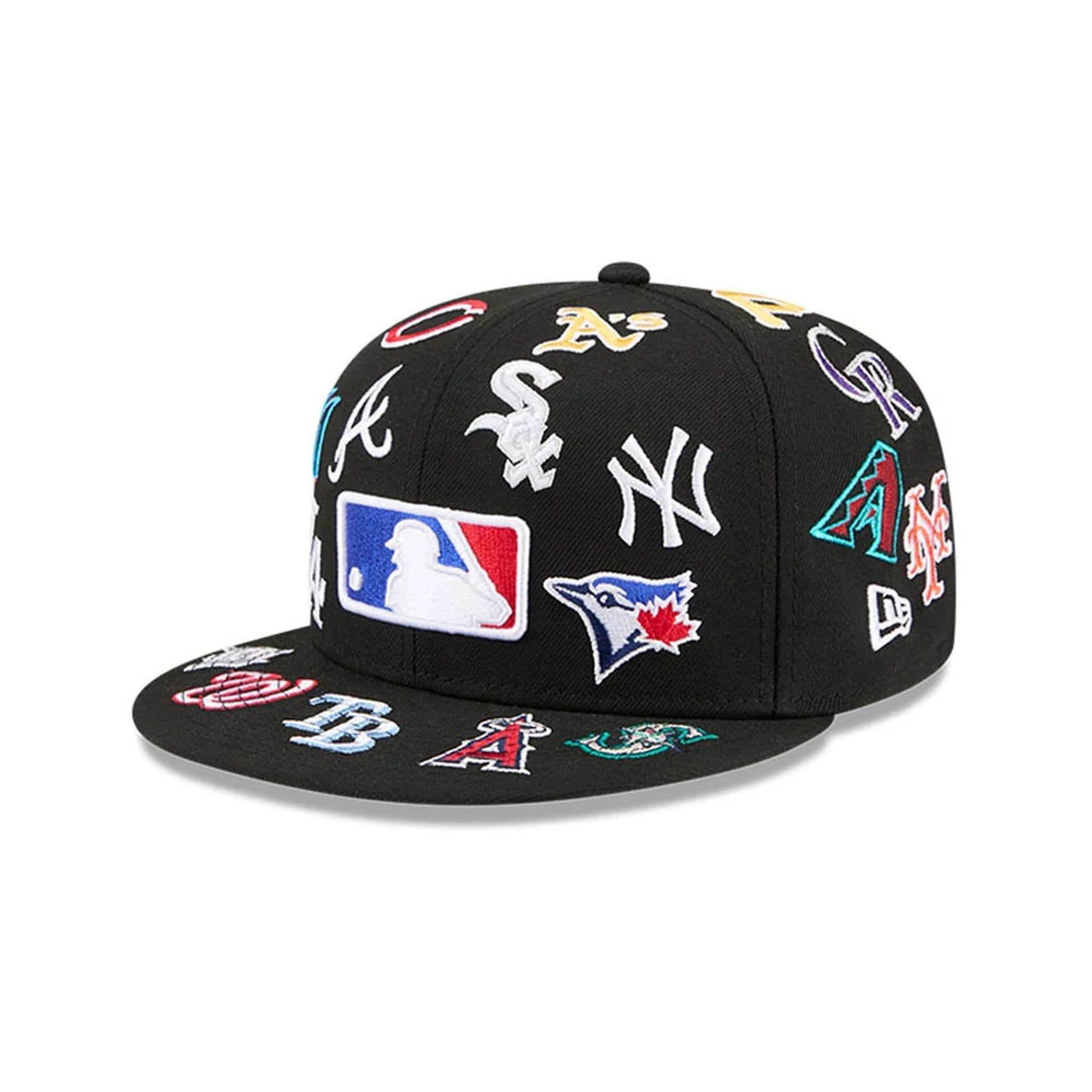 All Over Patch 59Fifty Fitted MLB Vintage Snapback Baseball Cap Adjustable Streetwear Hat MLB Snapback Snapback Adjustable Vintage Streetwear Cap