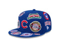 Chicago Cubs All Over Patch 59Fifty Fitted MLB Vintage Snapback Baseball Cap Adjustable Streetwear Hat MLB Snapback Snapback Adjustable Vintage Streetwear Cap