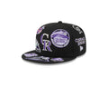 Colorado Rockies All Over Patch 59Fifty Fitted MLB Vintage Snapback Baseball Cap Adjustable Streetwear Hat MLB Snapback Snapback Adjustable Vintage Streetwear Cap