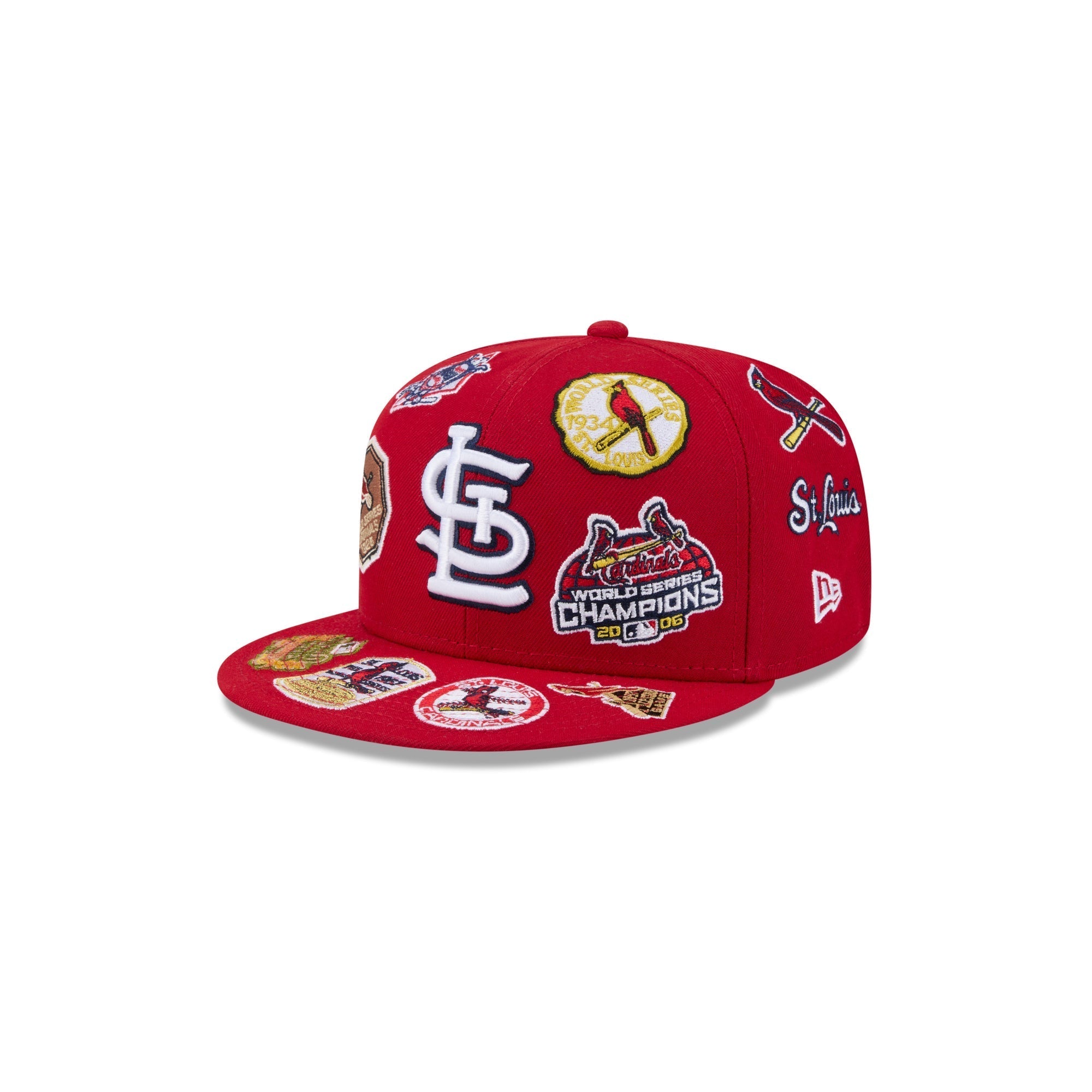 St Louis Cardinals All Over Patch 59Fifty MLB Vintage Snapback Baseball Cap Adjustable Streetwear Hat MLB Snapback Snapback Adjustable Vintage Streetwear Cap