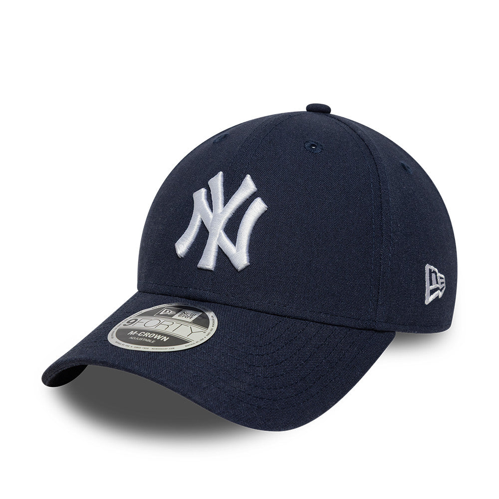 New York Yankees Linnen 9Forty M Crown Snapback MLB Vintage Snapback Baseball Cap Adjustable Streetwear Hat MLB Snapback Snapback Adjustable Vintage Streetwear Cap