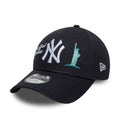 New York Yankees City Icon 9Forty Strapback MLB Vintage Snapback Baseball Cap Adjustable Streetwear Hat MLB Snapback Snapback Adjustable Vintage Streetwear Cap