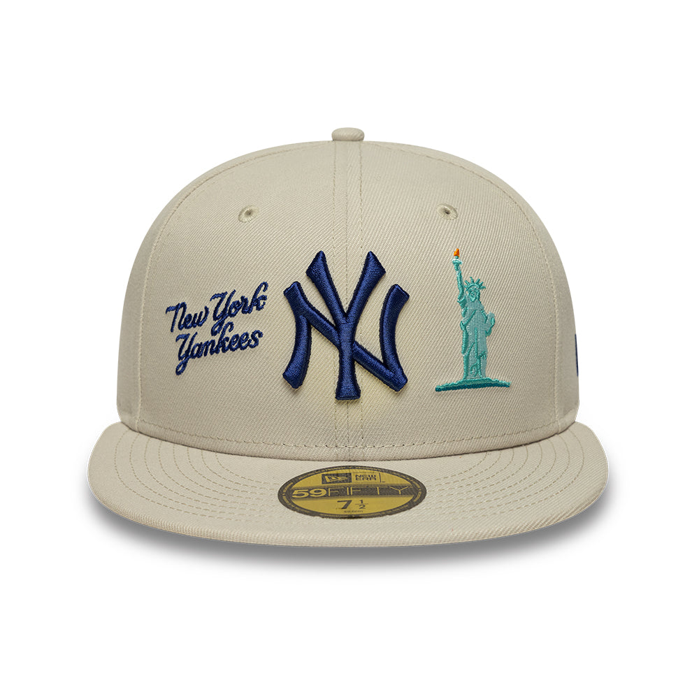 New York Yankees City Icon 59Fifty Fitted MLB Vintage Snapback Baseball Cap Adjustable Streetwear Hat MLB Snapback Snapback Adjustable Vintage Streetwear Cap