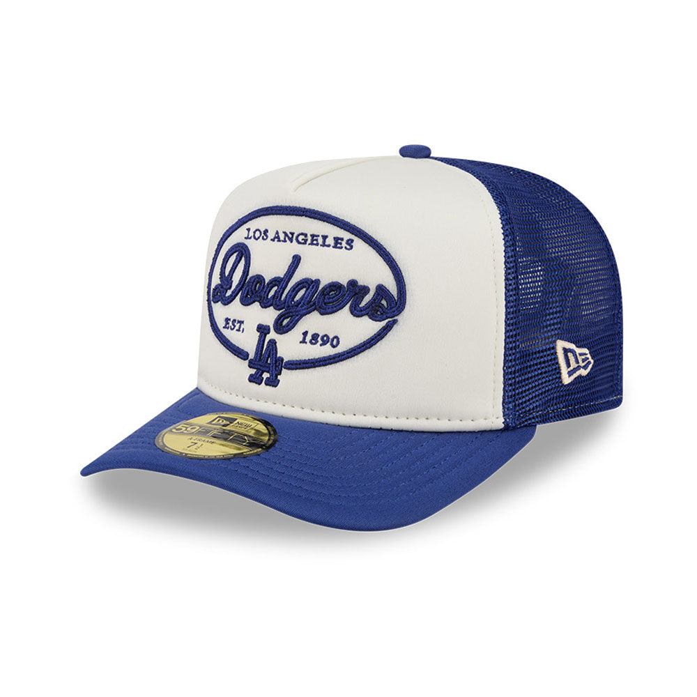 Los Angeles Dodgers 5950 Day Fitted Trucker MLB Vintage Snapback Baseball Cap Adjustable Streetwear Hat MLB Snapback Snapback Adjustable Vintage Streetwear Cap