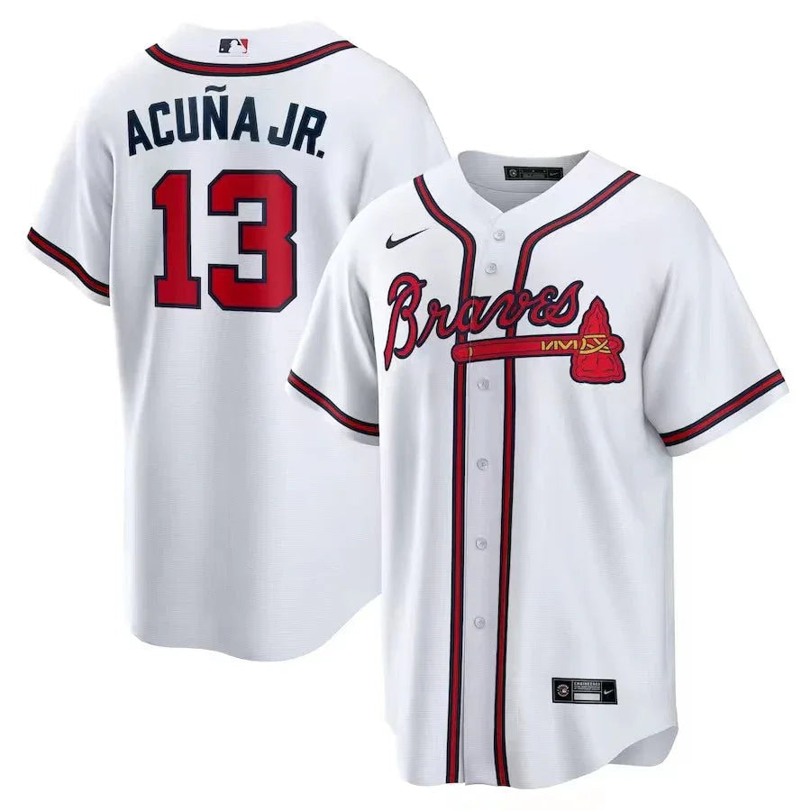 Atlanta Braves Replica White Jersey MLB Vintage Snapback Baseball Cap Adjustable Streetwear Hat MLB Snapback Snapback Adjustable Vintage Streetwear Cap