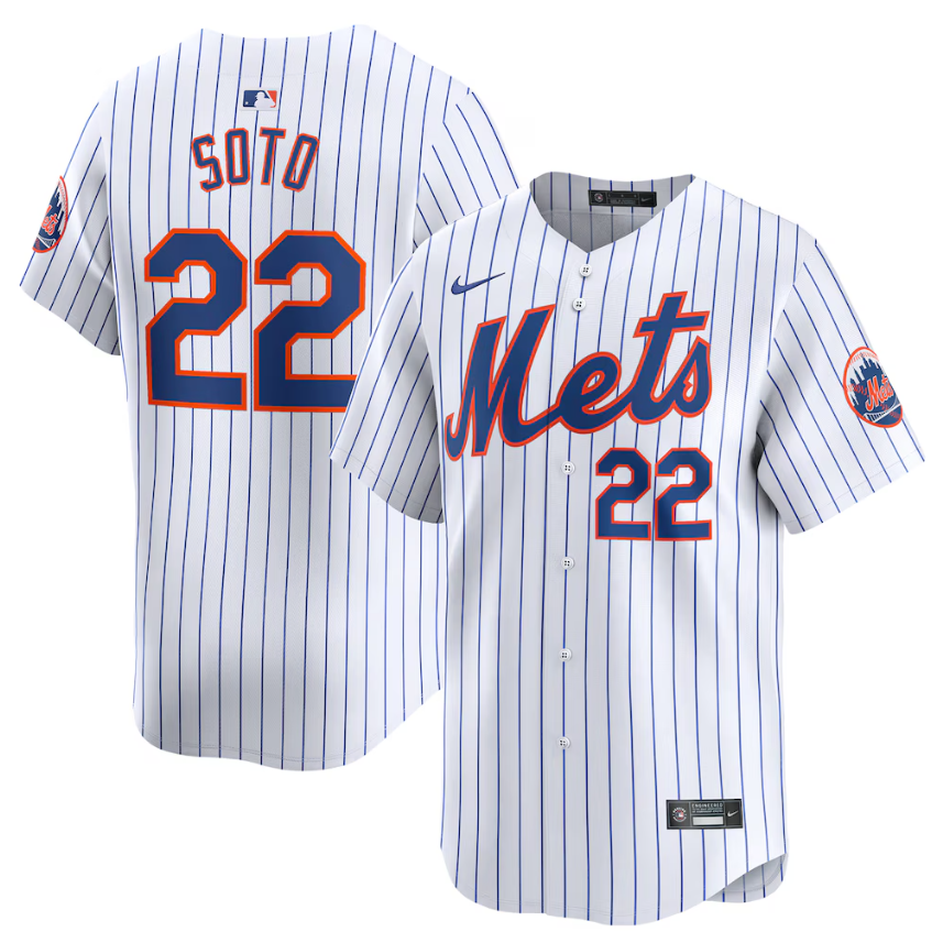 Juan Soto New York Mets Home Limited Jersey Nike MLB Vintage Snapback Baseball Cap Adjustable Streetwear Hat MLB Snapback Snapback Adjustable Vintage Streetwear Cap