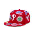 Philadelphia Phillies All Over Patch 59Fifty Fitted MLB Vintage Snapback Baseball Cap Adjustable Streetwear Hat MLB Snapback Snapback Adjustable Vintage Streetwear Cap