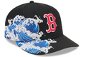 Boston Redsox Waves 59Fifty Fitted MLB Vintage Snapback Baseball Cap Adjustable Streetwear Hat MLB Snapback Snapback Adjustable Vintage Streetwear Cap