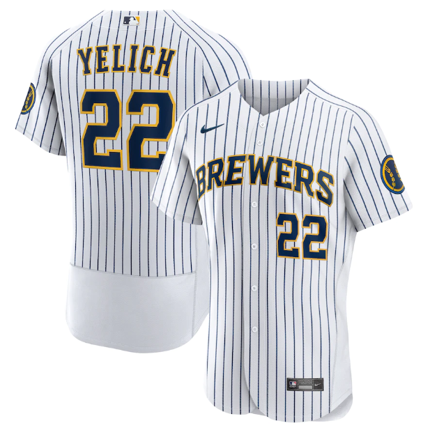 Milwaukee Brewers Authentic White Jersey MLB Vintage Snapback Baseball Cap Adjustable Streetwear Hat MLB Snapback Snapback Adjustable Vintage Streetwear Cap