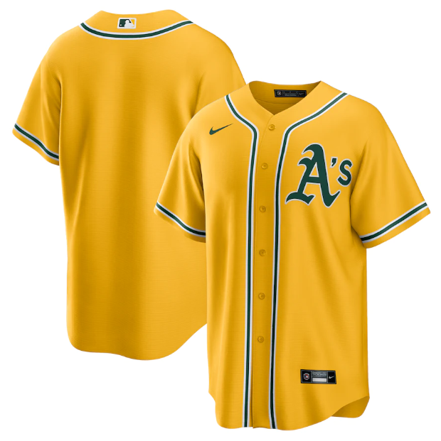 Oakland Athletics Replica Yellow Jersey MLB Vintage Snapback Baseball Cap Adjustable Streetwear Hat MLB Snapback Snapback Adjustable Vintage Streetwear Cap