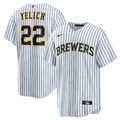 Milwaukee Brewers Replica White Jersey MLB Vintage Snapback Baseball Cap Adjustable Streetwear Hat MLB Snapback Snapback Adjustable Vintage Streetwear Cap