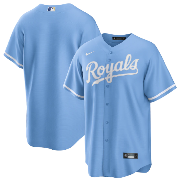 Kansas City Royals Replica Light Blue Jersey MLB Vintage Snapback Baseball Cap Adjustable Streetwear Hat MLB Snapback Snapback Adjustable Vintage Streetwear Cap