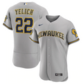 Milwaukee Brewers Authentic Gray Jersey MLB Vintage Snapback Baseball Cap Adjustable Streetwear Hat MLB Snapback Snapback Adjustable Vintage Streetwear Cap