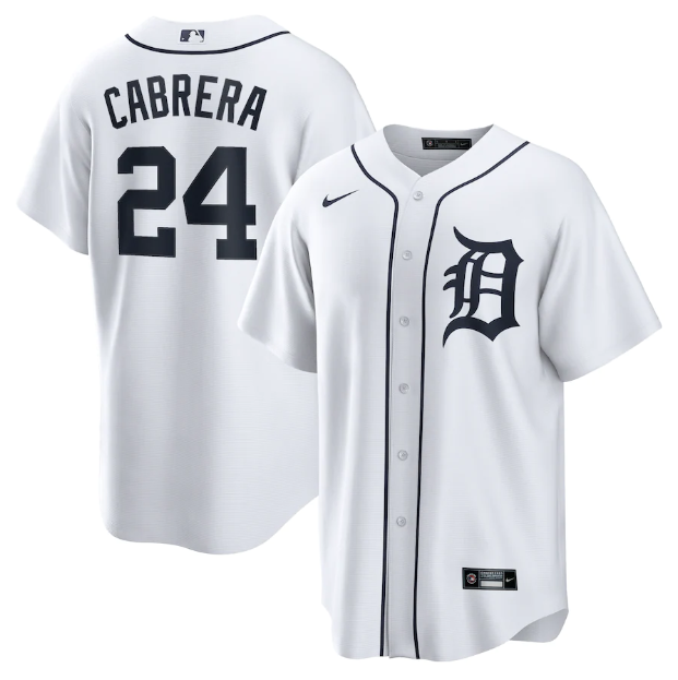 Detroit Tigers Replica White Jersey MLB Vintage Snapback Baseball Cap Adjustable Streetwear Hat MLB Snapback Snapback Adjustable Vintage Streetwear Cap