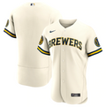 Milwaukee Brewers Authentic Cream Jersey MLB Vintage Snapback Baseball Cap Adjustable Streetwear Hat MLB Snapback Snapback Adjustable Vintage Streetwear Cap