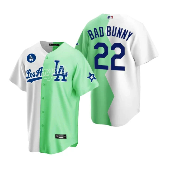 Los Angeles Dodgers X Bad Bunny Special Edition Jersey MLB Vintage Snapback Baseball Cap Adjustable Streetwear Hat MLB Snapback Snapback Adjustable Vintage Streetwear Cap