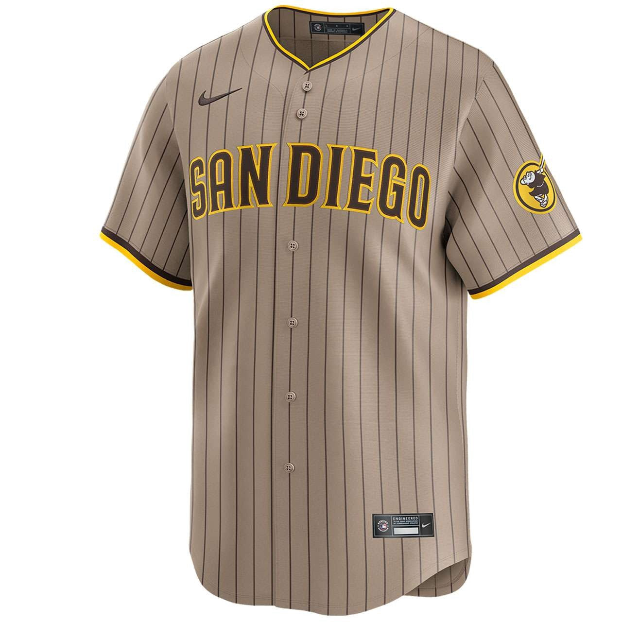San Diego Padres Limited Alternate Jersey Nike MLB Vintage Snapback Baseball Cap Adjustable Streetwear Hat MLB Snapback Snapback Adjustable Vintage Streetwear Cap