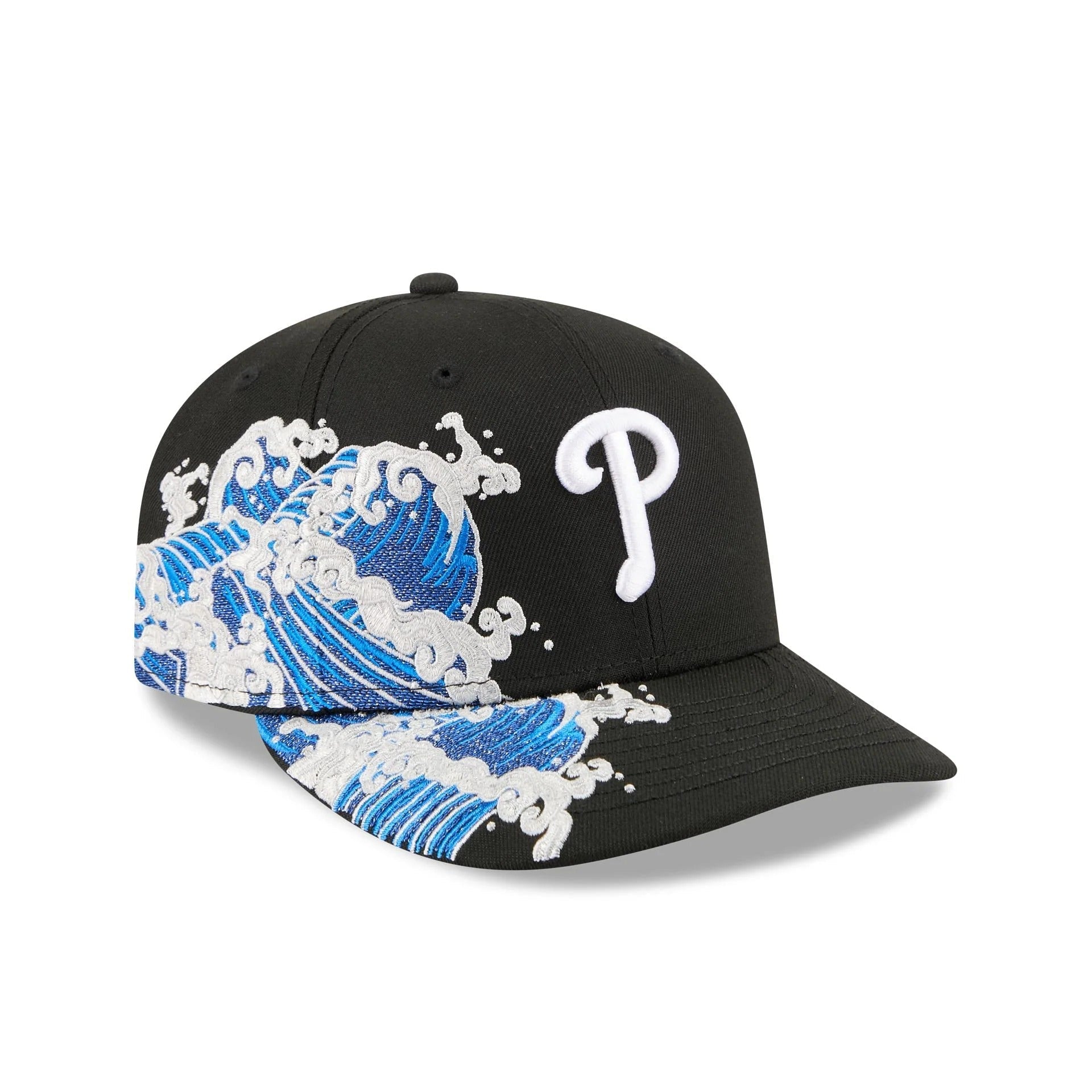 Philadelphia Phillies Waves 59Fifty Fitted MLB Vintage Snapback Baseball Cap Adjustable Streetwear Hat MLB Snapback Snapback Adjustable Vintage Streetwear Cap