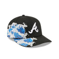 Atlanta Braves Waves 59Fifty Fitted MLB Vintage Snapback Baseball Cap Adjustable Streetwear Hat MLB Snapback Snapback Adjustable Vintage Streetwear Cap