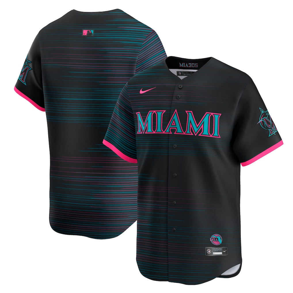 Miami Marlins City Connect Limited Jersey Nike MLB Vintage Snapback Baseball Cap Adjustable Streetwear Hat MLB Snapback Snapback Adjustable Vintage Streetwear Cap