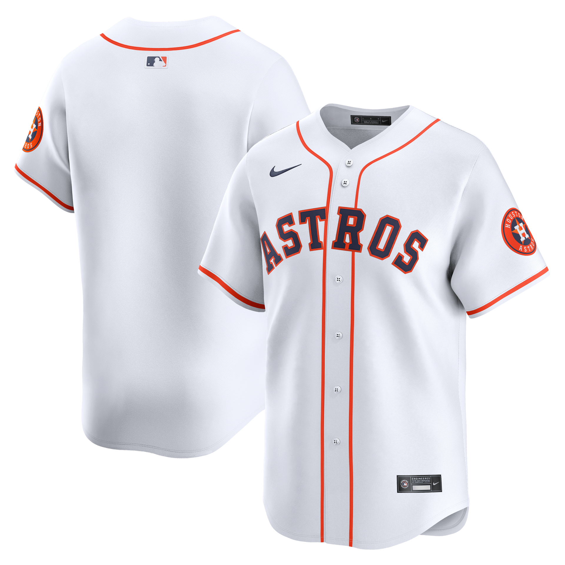 Nike Vapor Limited Jersey Houston Astros Home MLB Vintage Snapback Baseball Cap Adjustable Streetwear Hat MLB Snapback Snapback Adjustable Vintage Streetwear Cap